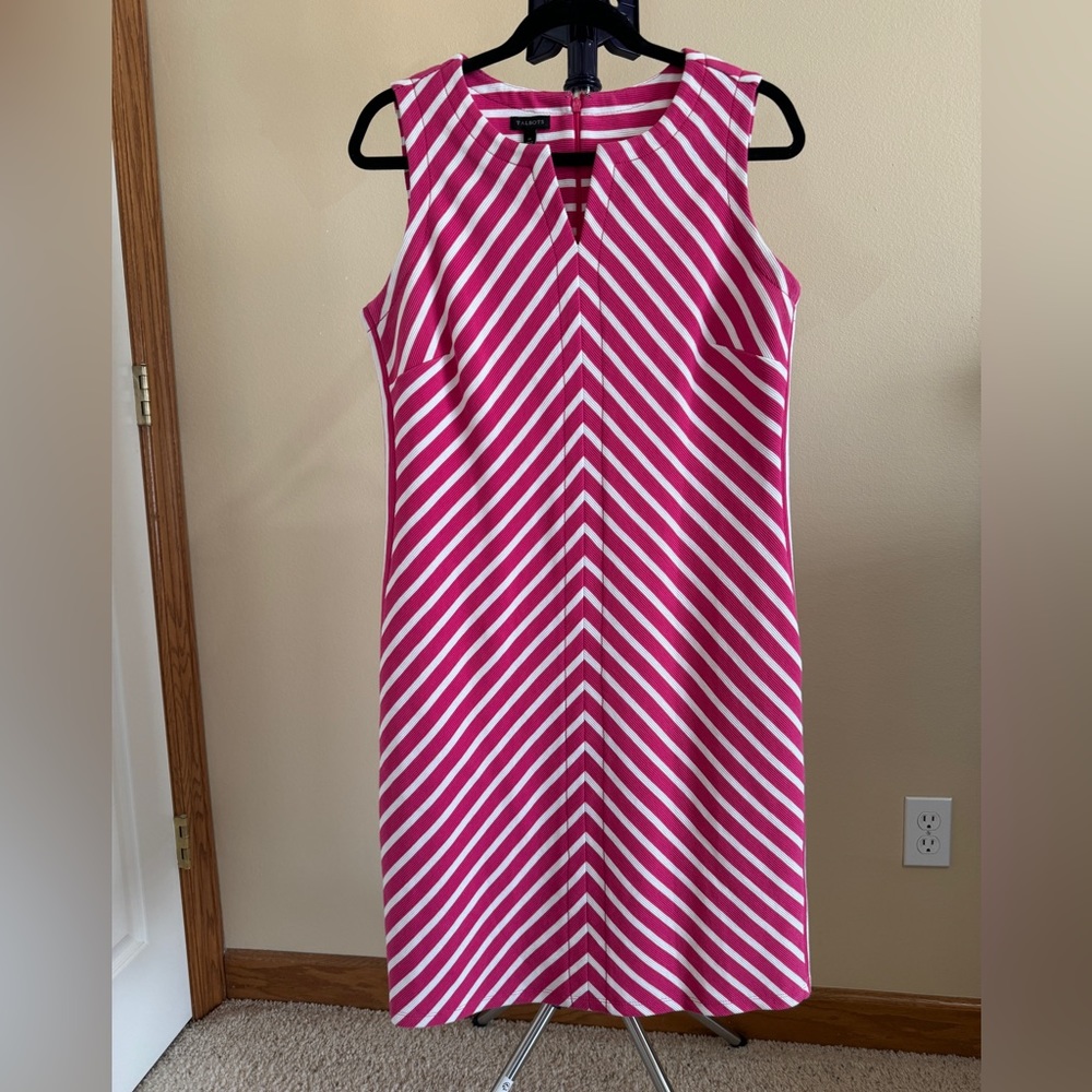 Talbots Spilt neck tank dress